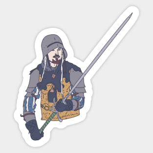 Longsword - Medieval Soldier - Swordsman Sticker